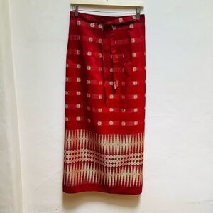 SILK WRAP SKIRT NWOT HANDMADE in PHUKET THAILAND ADJUSTABLE WAIST